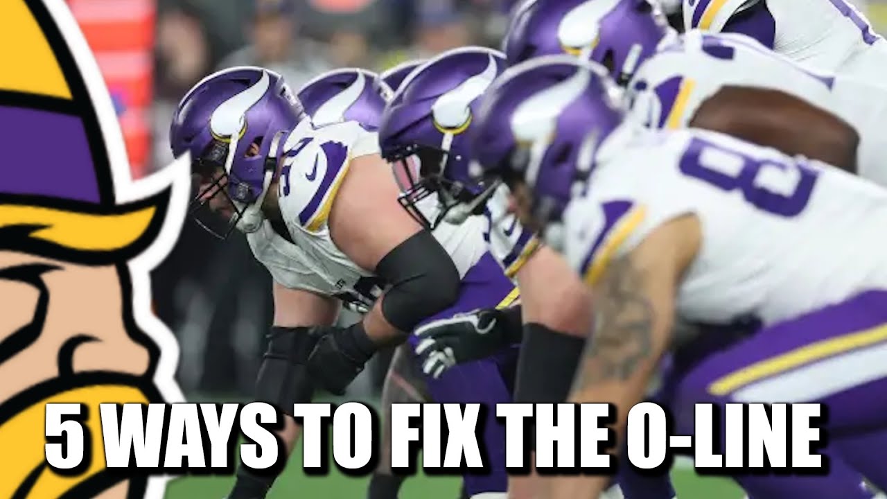 5 Ways to Fix the Vikings Offensive Line! (Without Trades)