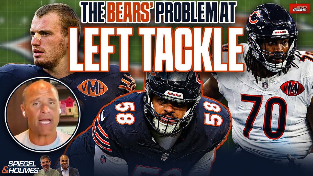 Olin Kreutz talks Bears' left tackle situation & Tyrique Stevenson's development | Spiegel & Holmes