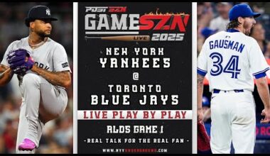 LIVE Yankees vs. Blue Jays Play-by-Play: ALDS GAME 1 - HERE WE GO!