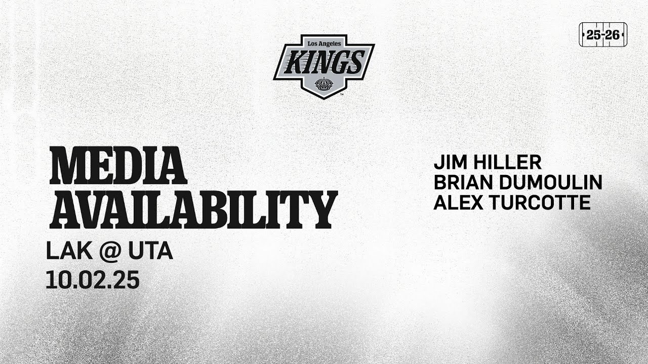 MEDIA: Brian Dumoulin, Alex Turcotte, and Jim Hiller | LA Kings Preseason @ Utah Mammoth