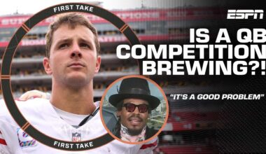 It's a good problem! - Cam Newton sees NO ISSUE with the 49ers’ brewing QB competition | First Take