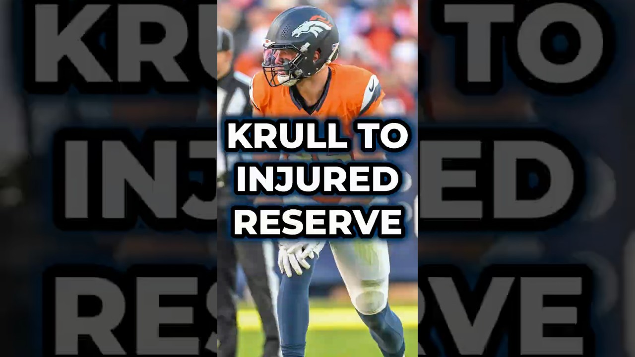 🚨BREAKING: Denver Broncos Tight End Lucas Krull Hits Injured Reserve #nfl #broncos #shorts