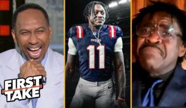FIRST TAKE | AJ Brown to Patriots? - Stephen A on Eagles star's mysterious post after win over Bucs