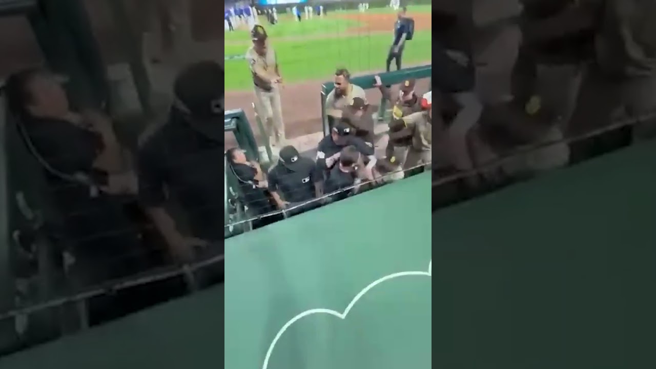 Padres confront umps in dugout after NL Wild Card loss to Cubs #shorts #mlbshorts