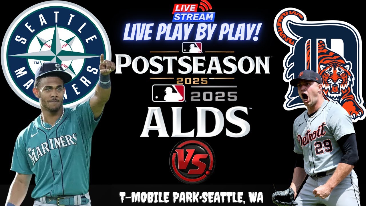 Seattle Mariners vs Detroit Tigers ⚾🔥 Live ALDS Playoffs GAME 1 Play-by-play Watch!