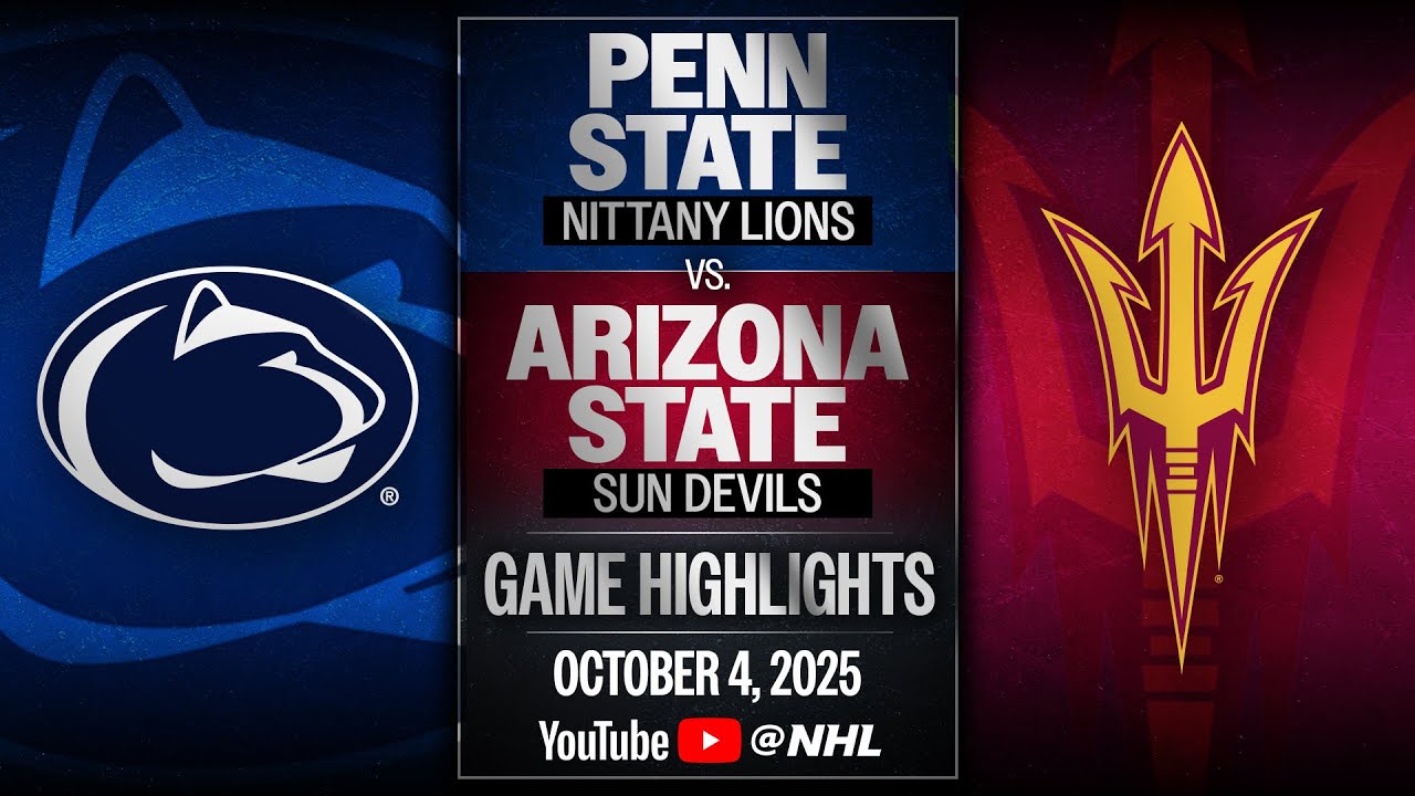 Gavin McKenna's strikes for 1st NCAA goal | Penn State vs. Arizona State Highlights