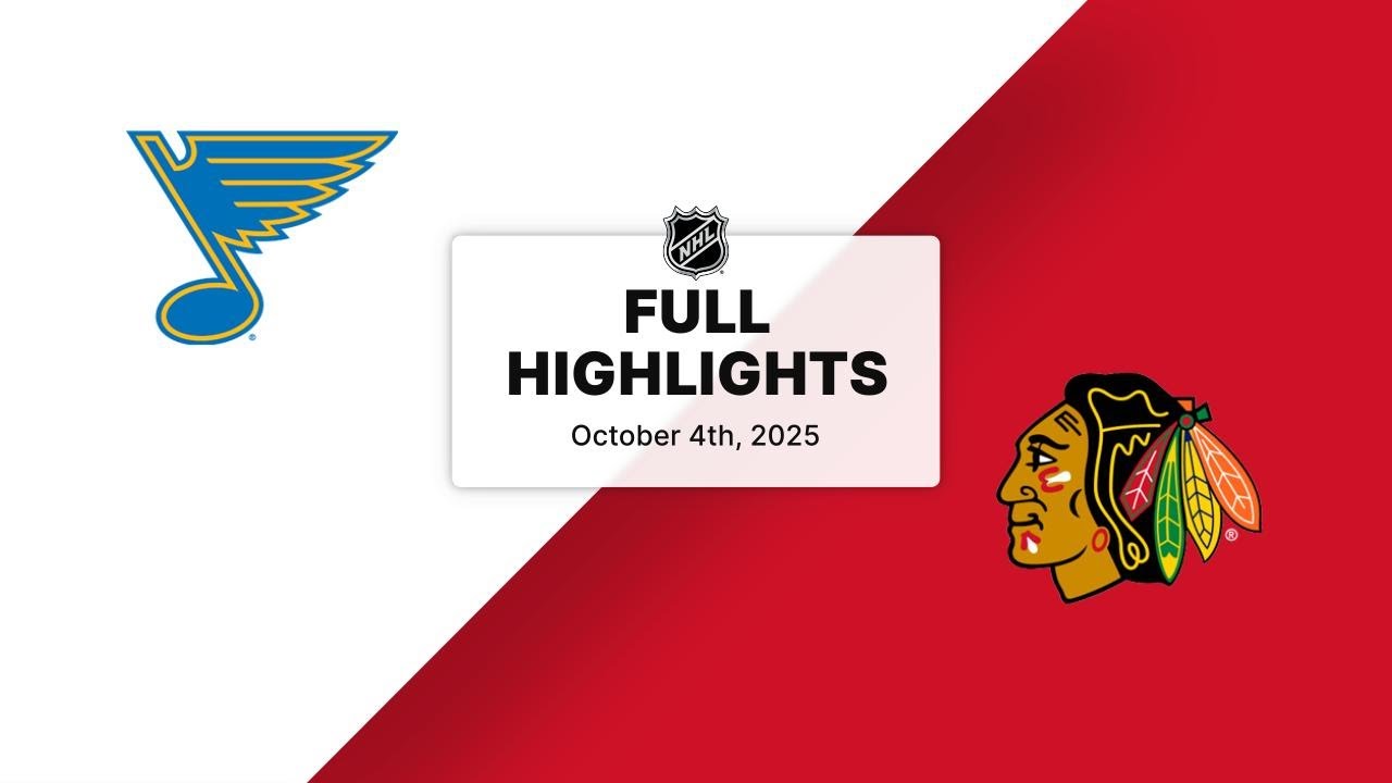 NHL Highlights | Blues vs. Blackhawks | October 04, 2025