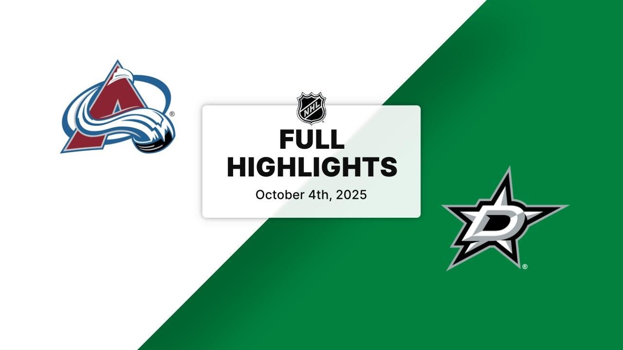 NHL Highlights | Avalanche vs. Stars | October 04, 2025