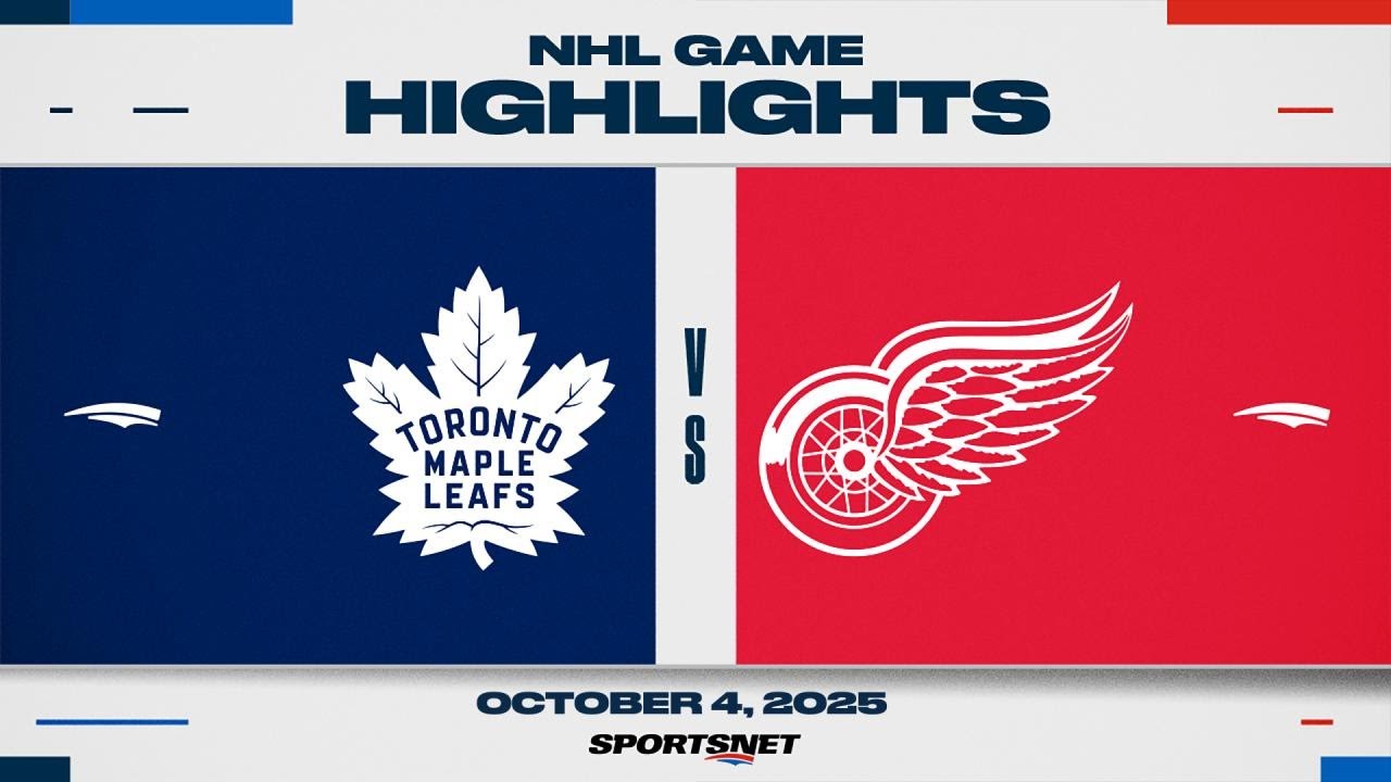 NHL Preseason Highlights | Maple Leafs vs. Red Wings - October 4, 2025