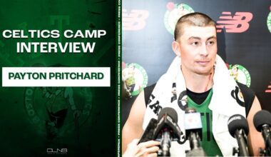 Payton Pritchard left BLEEDING after Celtics Practice | Practice Interview