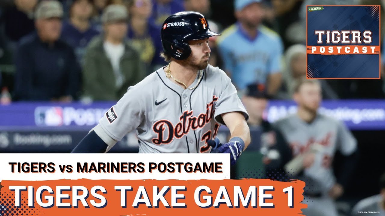 TIGERS POSTCAST: TIGERS TAKE GAME 1 IN EXTRAS! Detroit Tigers BEAT Seattle Mariners, Lead ALDS 1-0