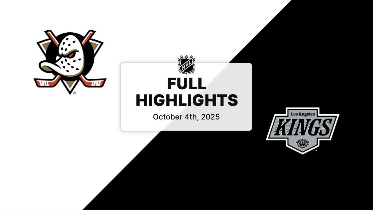 NHL Preseason Highlights | Ducks vs. Kings | October 04, 2025