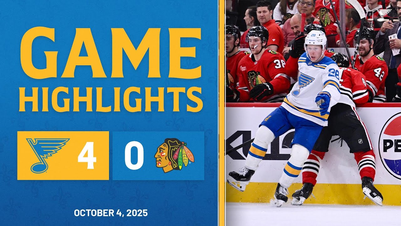 Preseason Game Highlights: Blues 4, Blackhawks 0