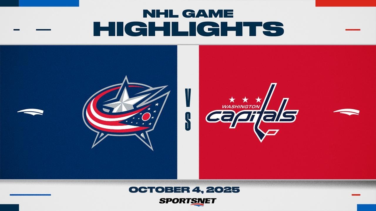 NHL Preseason Highlights | Blue Jackets vs. Capitals - October 4, 2025