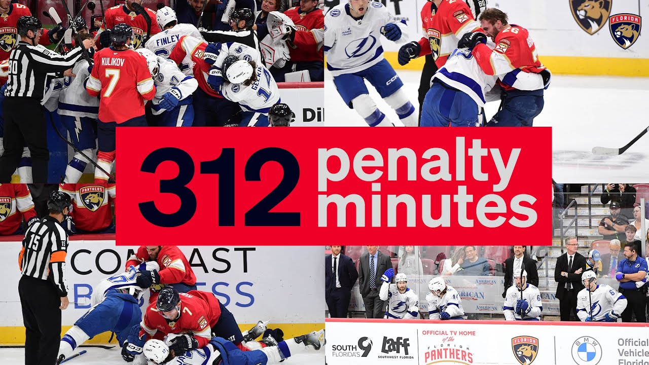 312 PENALTY MINS in a PRESEASON GAME | Panthers vs Lightning 10.4.25