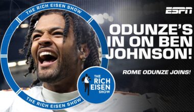 Bears WR Rome Odunze says Ben Johnson is… 😱 | The Rich Eisen Show