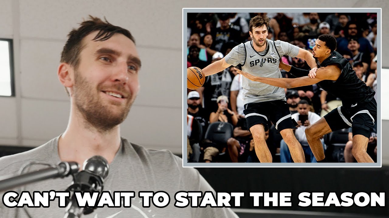 Luke Kornet on His Match-Up With Victor Wembanyama at Spurs Open Scrimmage