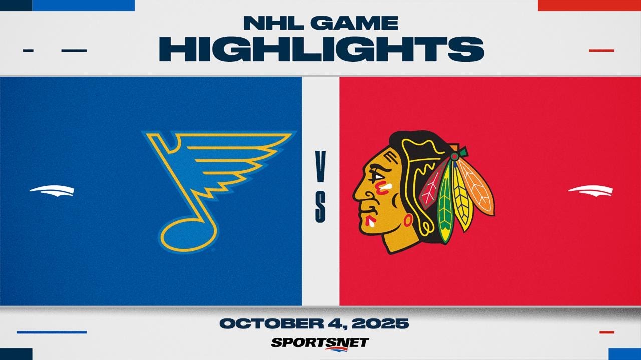 NHL Preseason Highlights | Blues vs. Blackhawks - October 4, 2025
