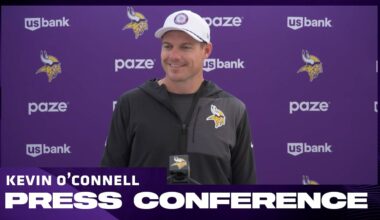 Kevin O'Connell Talks Improving as a Team, J.J. McCarthy's Recovery, Preparing for Browns in London