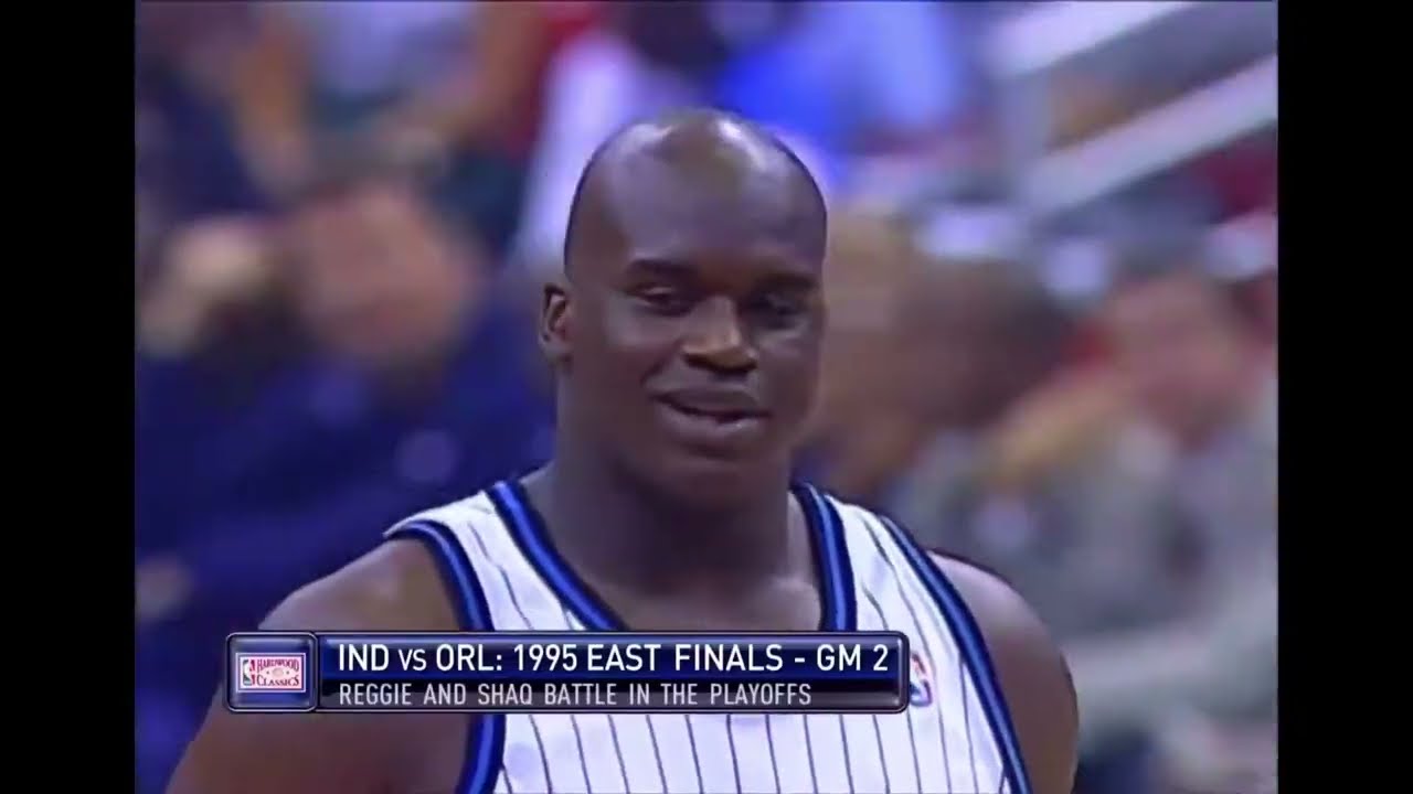 1995 NBA Eastern Conference Finals Game 2 Indiana Pacers at Orlando Magic, May 25, 1995, Shaq 39 PTS