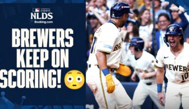 Brewers are the first team in Postseason HISTORY with 9 runs and 10 hits in their first 2 innings! 😳