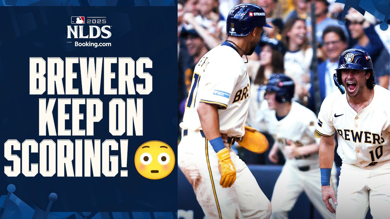 Brewers are the first team in Postseason HISTORY with 9 runs and 10 hits in their first 2 innings! 😳