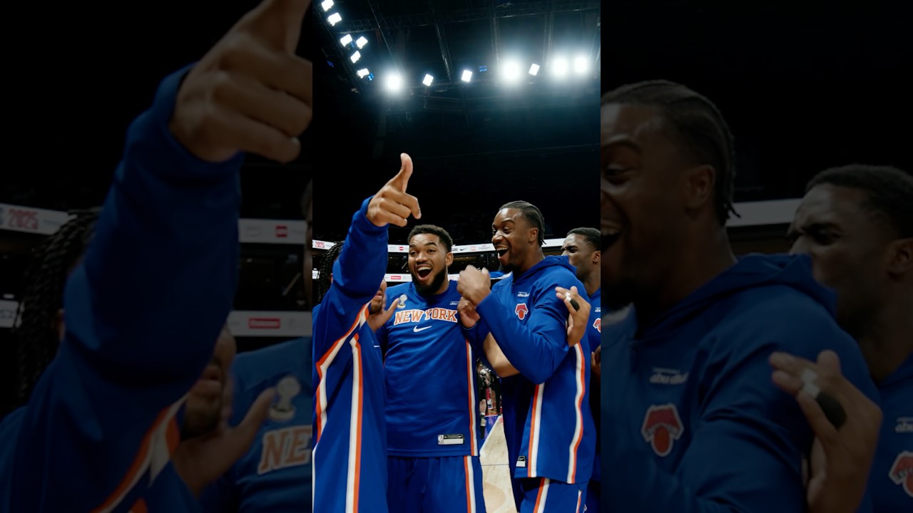 doesn’t get much prettier than this 🥹🧡💙 #knicks #nba #basketballshorts #jalenbrunson #trickshots