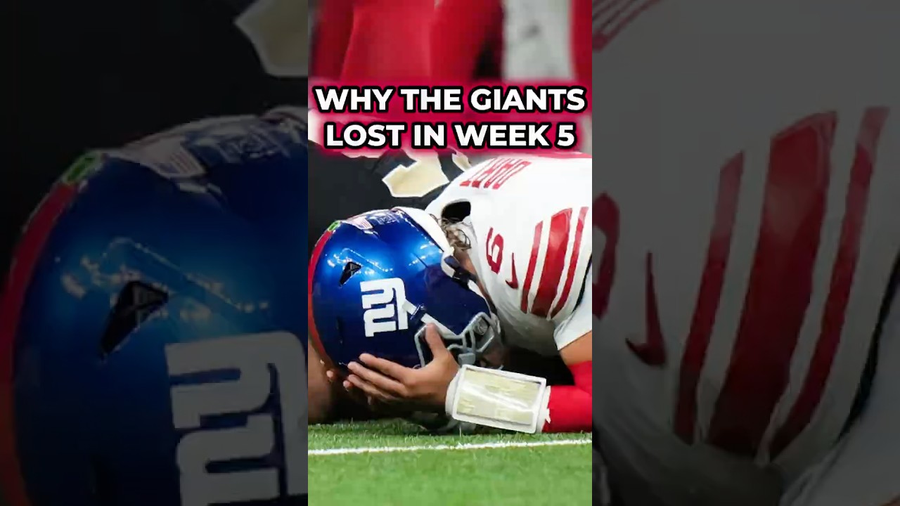 Why The New York Giants Lost In Week 5 To The New Orleans Saints #nfl #giants #shorts