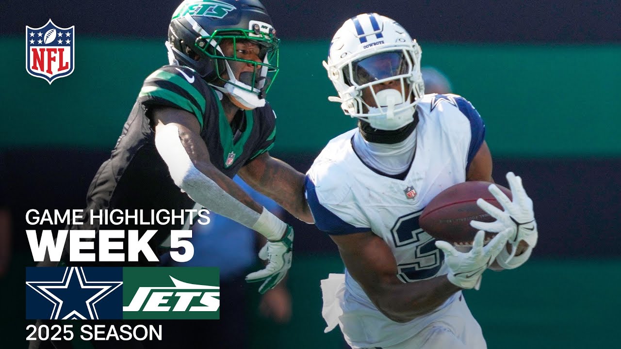 Dallas Cowboys vs. New York Jets Game Highlights | NFL 2025 Season Week 5