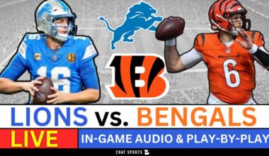 Lions vs. Bengals Live Streaming Scoreboard, Play-By-Play, Game Audio & Highlights | NFL Week 5