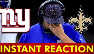 The New York Giants Are A Joke | Giants vs. Saints INSTANT REACTION