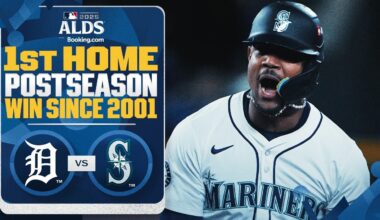 The Mariners get their first home Postseason victory in 24 years! 🔱