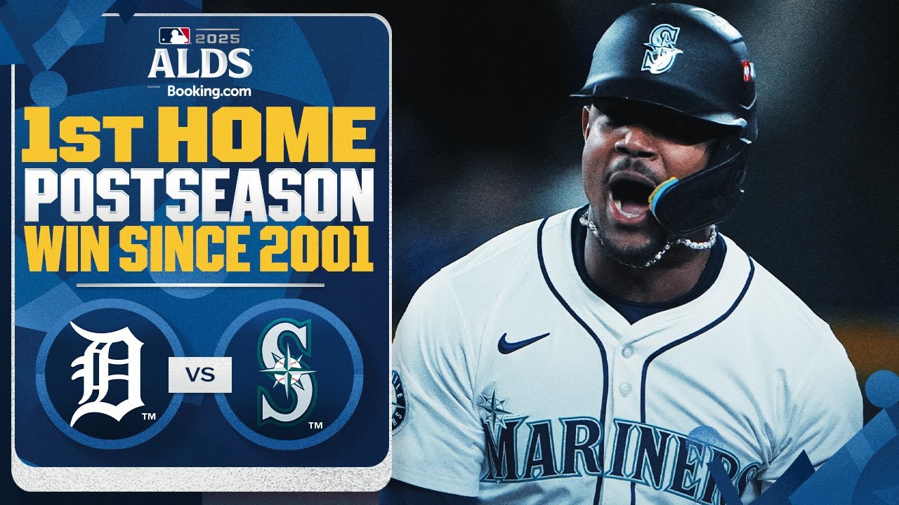 The Mariners get their first home Postseason victory in 24 years! 🔱