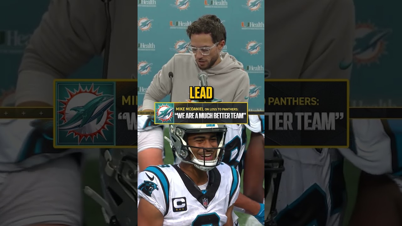 Dolphins' HC on losing to Panthers and going 1-4 #Dolphins #MikeMcDaniel #coach #NFL