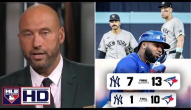 MLB Network | Derek Jeter GOES CRAZY on New York Yankees lose to Blue Jays 13-7 in Game 2 ALDS