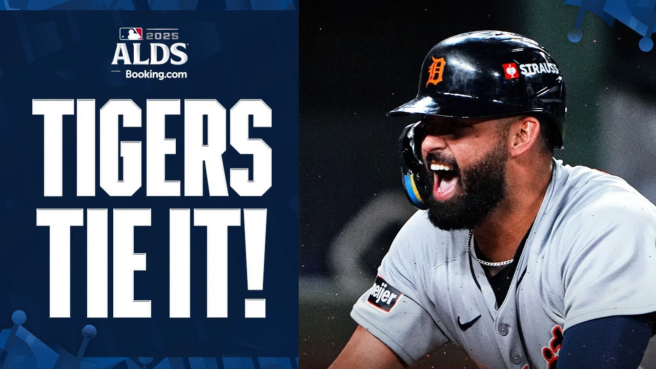 Tigers tie ALDS Game 2 after Spencer Torkelson’s CLUTCH double! 😳