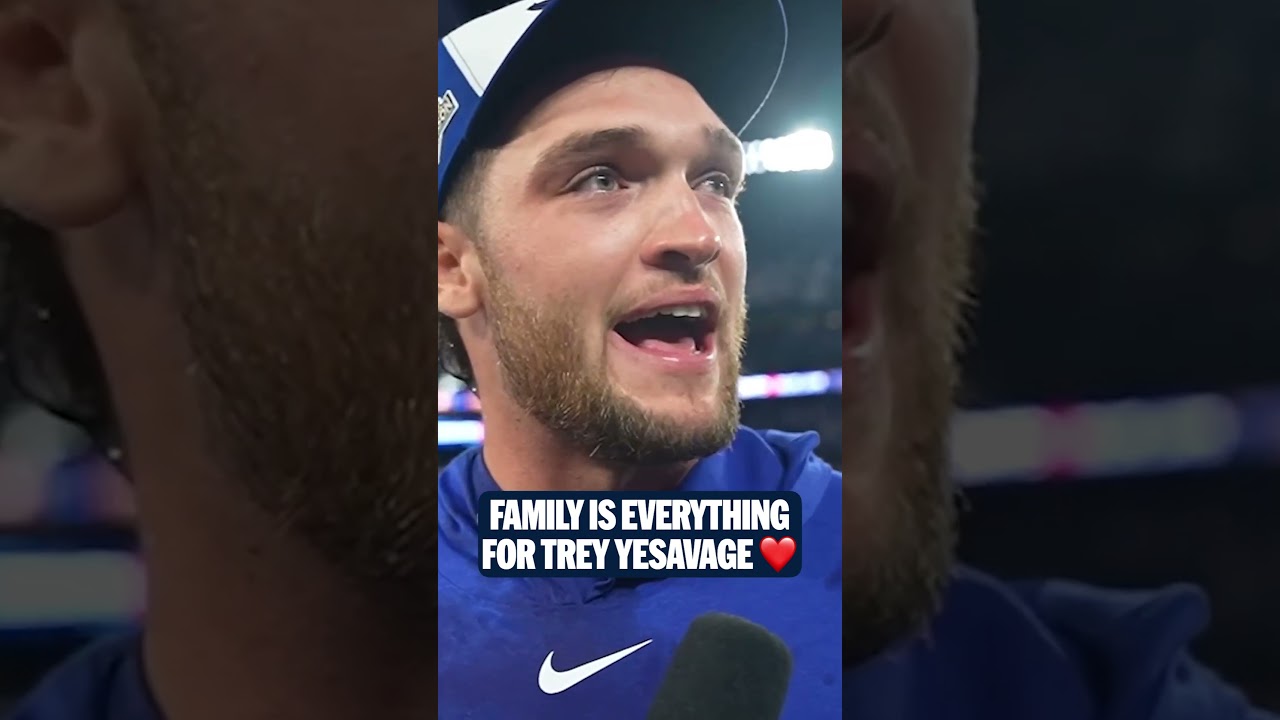 Emotions came pouring out for Trey Yesavage after his stellar performance in front of his family 🥹