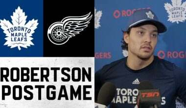 Nicholas Robertson | Post Game @ Detroit Red Wings | October 4, 2025
