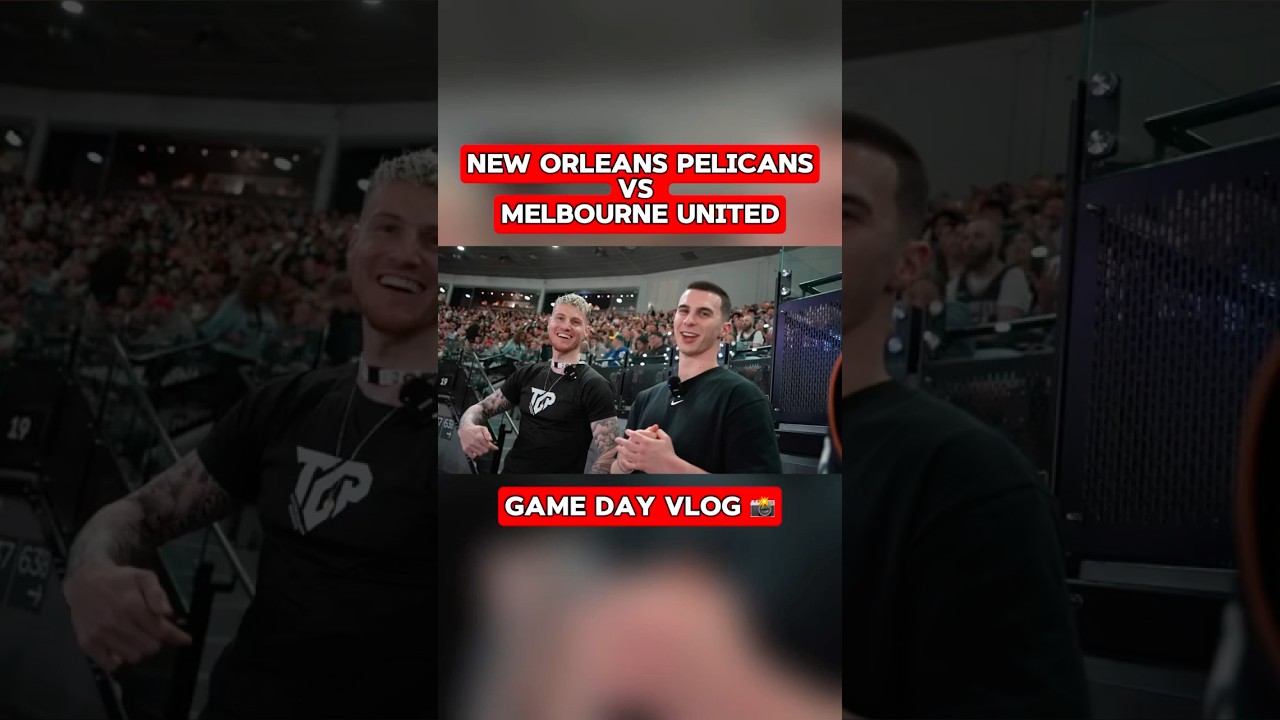 Come with me to watch the NEW ORLEANS PELICANS VS MELBOURNE UNITED GAME 👀🏀