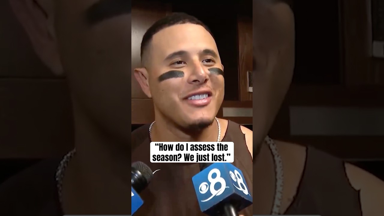 Manny Machado after Padres were eliminated (via JakeGaregnani/X)