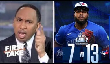 FIRST TAKE | Stephen A. GOES CRAZY on Yankees on brink of ELIMINATION, Blue Jays lead 2-0 in ALDS