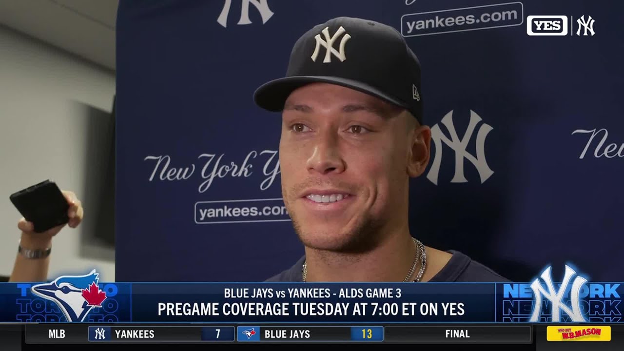 Aaron Judge goes 2-3 against the Blue Jays