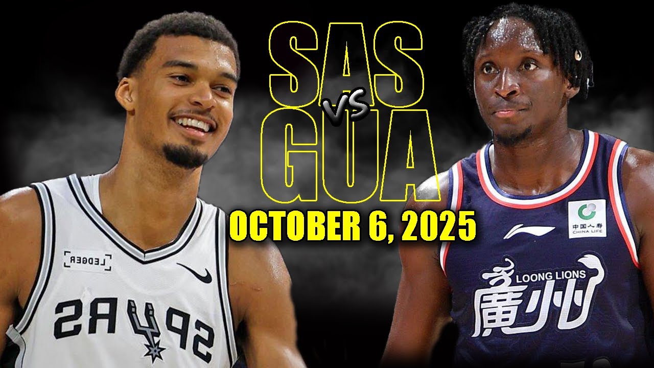 San Antonio Spurs vs Guangzhou Loong Lions Full Game Highlights - October 6, 2025 | NBA Preseason