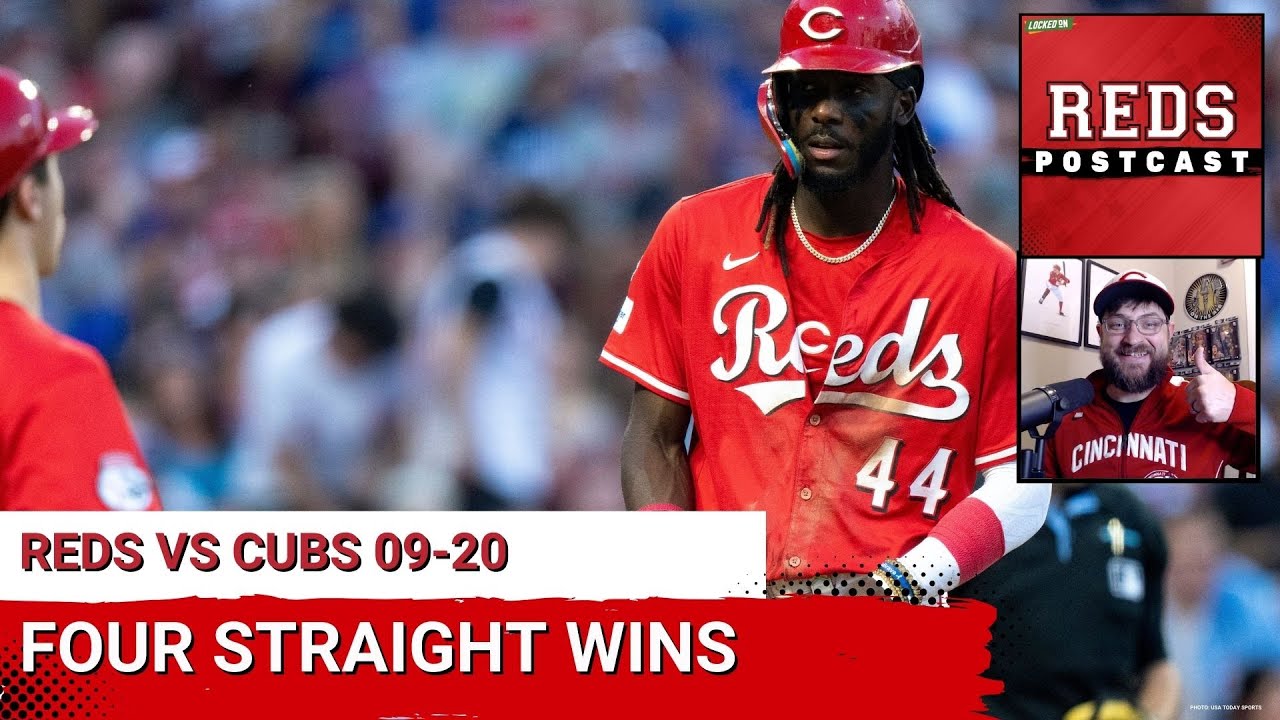 REDS POSTCAST: The Cincinnati Reds Stay RED HOT With 4th Straight Win vs Chicago Cubs; ONE GAME BACK