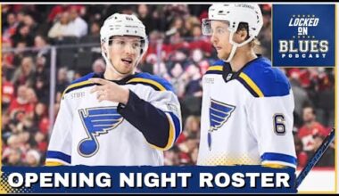 The St. Louis Blues Have Their 2025-2026 Opening Night Roster Set| Dvorsky Didn't Make the Team