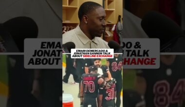 Jonathan Gannon exchanged words with Demercado on the sideline after his fumble in the 4th quarter