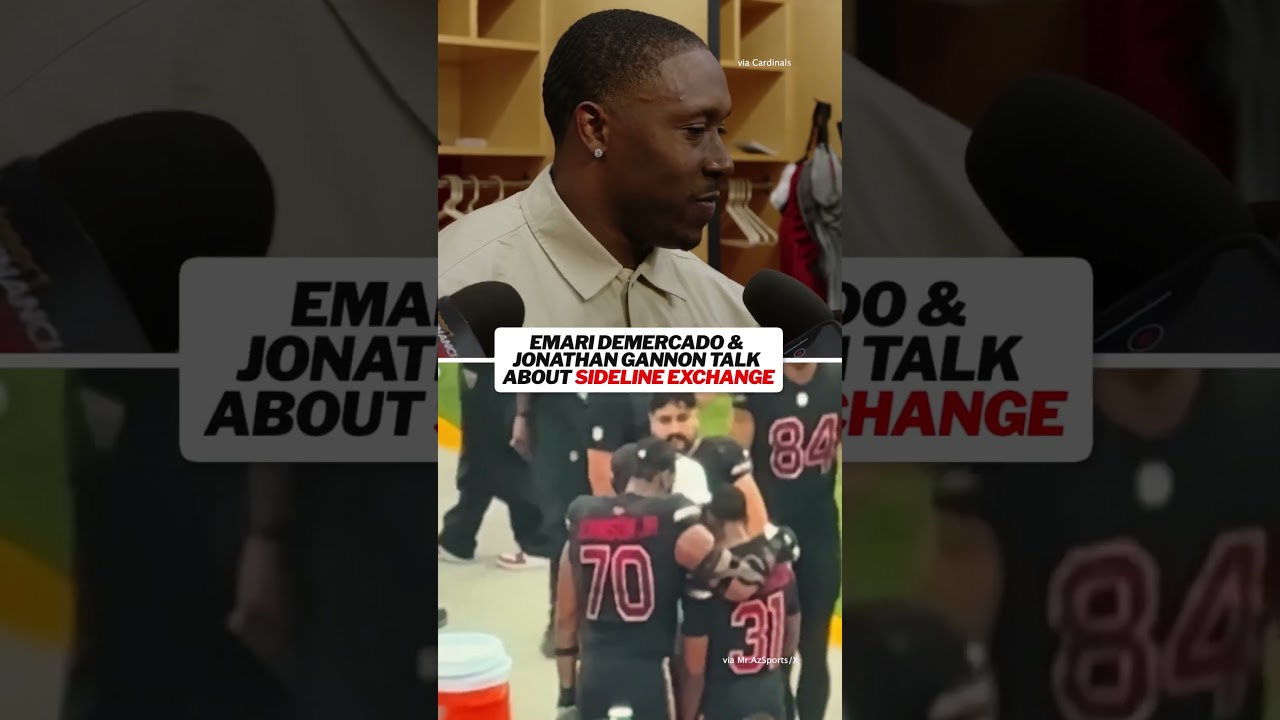 Jonathan Gannon exchanged words with Demercado on the sideline after his fumble in the 4th quarter