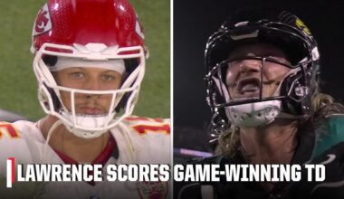 GAME-WINNING TOUCHDOWN 😤 Trevor Lawrence scores rushing TD to defeat the Chiefs 🤯 | NFL on ESPN
