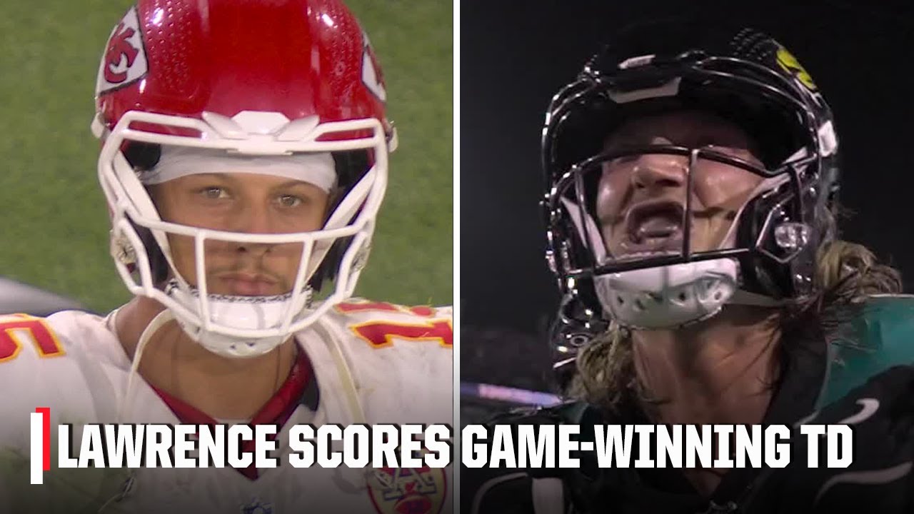 GAME-WINNING TOUCHDOWN 😤 Trevor Lawrence scores rushing TD to defeat the Chiefs 🤯 | NFL on ESPN