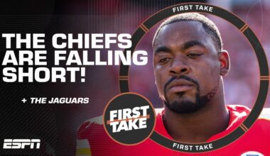 The Chiefs will STILL make the PLAYOFFS - Jeff Saturday + The Jaguars' performance | First Take